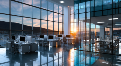 commercial window film glare
